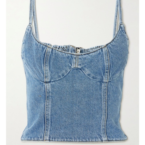 Magda Butrym Cropped Denim Top